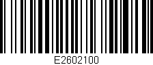Código de barras (EAN, GTIN, SKU, ISBN): 'E2602100'