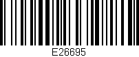 Código de barras (EAN, GTIN, SKU, ISBN): 'E26695'