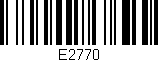 Código de barras (EAN, GTIN, SKU, ISBN): 'E2770'