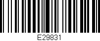 Código de barras (EAN, GTIN, SKU, ISBN): 'E29831'