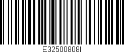 Código de barras (EAN, GTIN, SKU, ISBN): 'E32500808I'