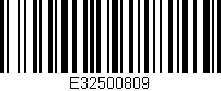 Código de barras (EAN, GTIN, SKU, ISBN): 'E32500809'