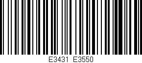 Código de barras (EAN, GTIN, SKU, ISBN): 'E3431/E3550'