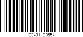 Código de barras (EAN, GTIN, SKU, ISBN): 'E3431/E3554'