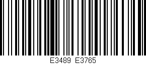 Código de barras (EAN, GTIN, SKU, ISBN): 'E3489/E3765'