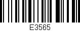Código de barras (EAN, GTIN, SKU, ISBN): 'E3565'