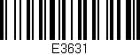 Código de barras (EAN, GTIN, SKU, ISBN): 'E3631'