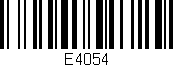 Código de barras (EAN, GTIN, SKU, ISBN): 'E4054'