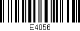 Código de barras (EAN, GTIN, SKU, ISBN): 'E4056'