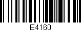 Código de barras (EAN, GTIN, SKU, ISBN): 'E4160'