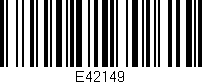 Código de barras (EAN, GTIN, SKU, ISBN): 'E42149'