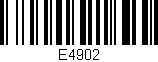 Código de barras (EAN, GTIN, SKU, ISBN): 'E4902'