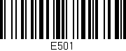 Código de barras (EAN, GTIN, SKU, ISBN): 'E501'