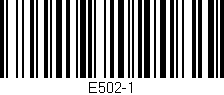 Código de barras (EAN, GTIN, SKU, ISBN): 'E502-1'