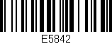 Código de barras (EAN, GTIN, SKU, ISBN): 'E5842'