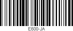Código de barras (EAN, GTIN, SKU, ISBN): 'E600-JA'