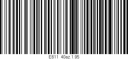 Código de barras (EAN, GTIN, SKU, ISBN): 'E611_40az.1.95'