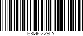 Código de barras (EAN, GTIN, SKU, ISBN): 'E6MFMX5PY'