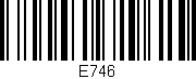 Código de barras (EAN, GTIN, SKU, ISBN): 'E746'