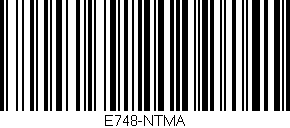 Código de barras (EAN, GTIN, SKU, ISBN): 'E748-NTMA'