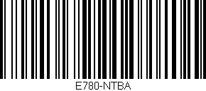 Código de barras (EAN, GTIN, SKU, ISBN): 'E780-NTBA'