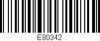 Código de barras (EAN, GTIN, SKU, ISBN): 'E80342'