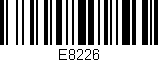 Código de barras (EAN, GTIN, SKU, ISBN): 'E8226'