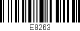 Código de barras (EAN, GTIN, SKU, ISBN): 'E8263'