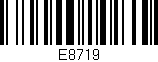 Código de barras (EAN, GTIN, SKU, ISBN): 'E8719'