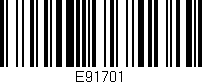 Código de barras (EAN, GTIN, SKU, ISBN): 'E91701'