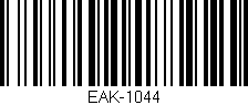 Código de barras (EAN, GTIN, SKU, ISBN): 'EAK-1044'