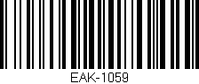 Código de barras (EAN, GTIN, SKU, ISBN): 'EAK-1059'