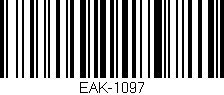Código de barras (EAN, GTIN, SKU, ISBN): 'EAK-1097'