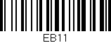 Código de barras (EAN, GTIN, SKU, ISBN): 'EB11'