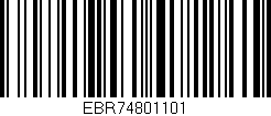 Código de barras (EAN, GTIN, SKU, ISBN): 'EBR74801101'