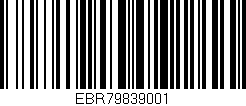 Código de barras (EAN, GTIN, SKU, ISBN): 'EBR79839001'
