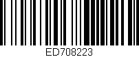Código de barras (EAN, GTIN, SKU, ISBN): 'ED708223'