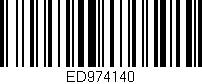 Código de barras (EAN, GTIN, SKU, ISBN): 'ED974140'