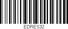 Código de barras (EAN, GTIN, SKU, ISBN): 'EDRES32'