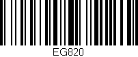 Código de barras (EAN, GTIN, SKU, ISBN): 'EG820'