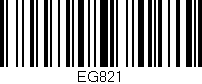 Código de barras (EAN, GTIN, SKU, ISBN): 'EG821'