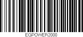 Código de barras (EAN, GTIN, SKU, ISBN): 'EGPOWER2000'
