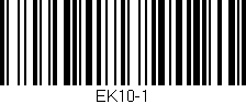 Código de barras (EAN, GTIN, SKU, ISBN): 'EK10-1'