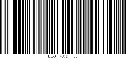 Código de barras (EAN, GTIN, SKU, ISBN): 'EL-61_40cz.1.105'
