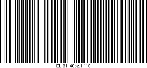 Código de barras (EAN, GTIN, SKU, ISBN): 'EL-61_40cz.1.110'