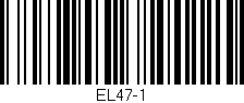 Código de barras (EAN, GTIN, SKU, ISBN): 'EL47-1'