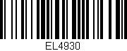 Código de barras (EAN, GTIN, SKU, ISBN): 'EL4930'