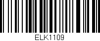 Código de barras (EAN, GTIN, SKU, ISBN): 'ELK1109'