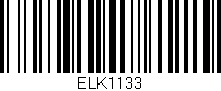 Código de barras (EAN, GTIN, SKU, ISBN): 'ELK1133'