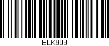 Código de barras (EAN, GTIN, SKU, ISBN): 'ELK909'